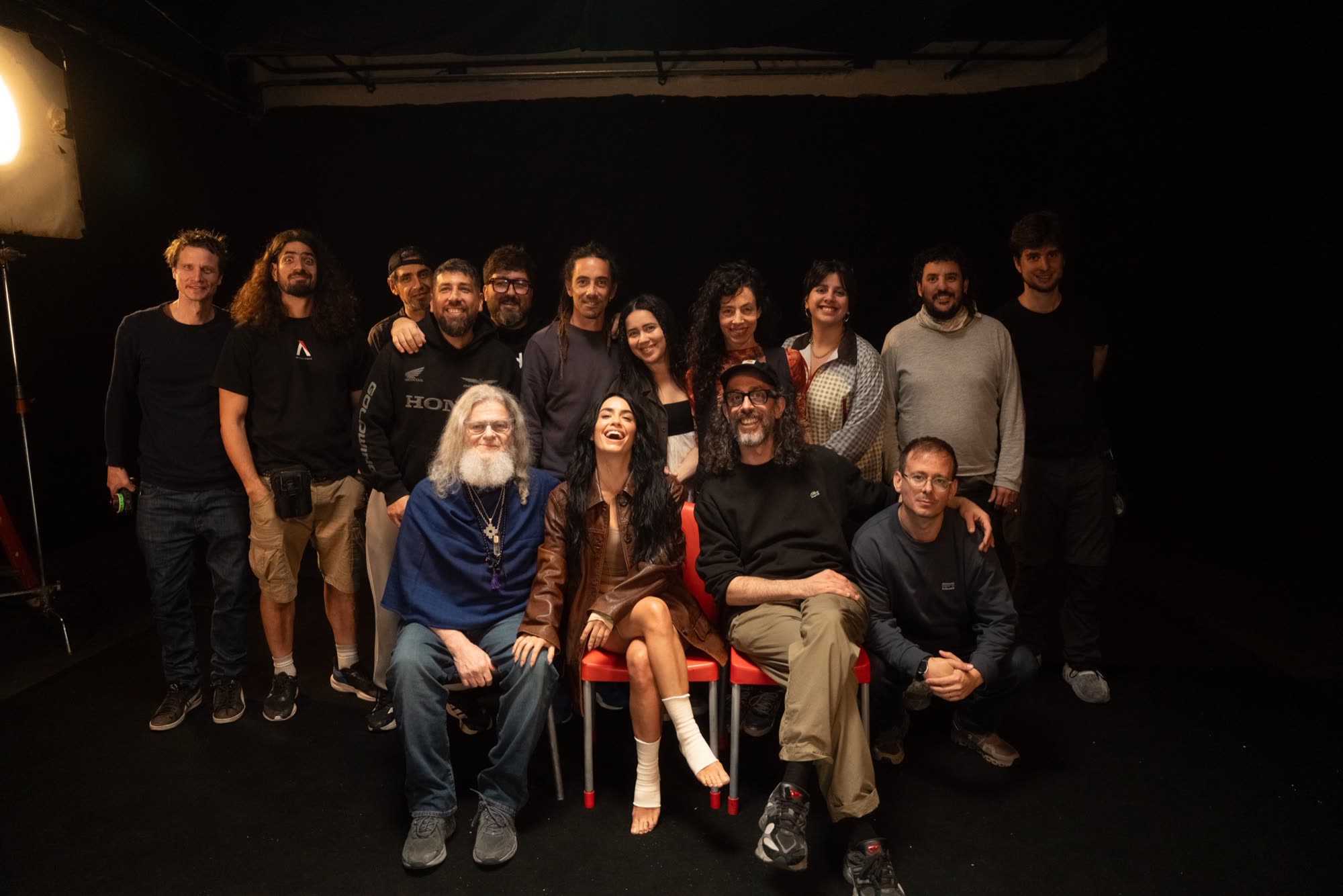El equipo del rodaje